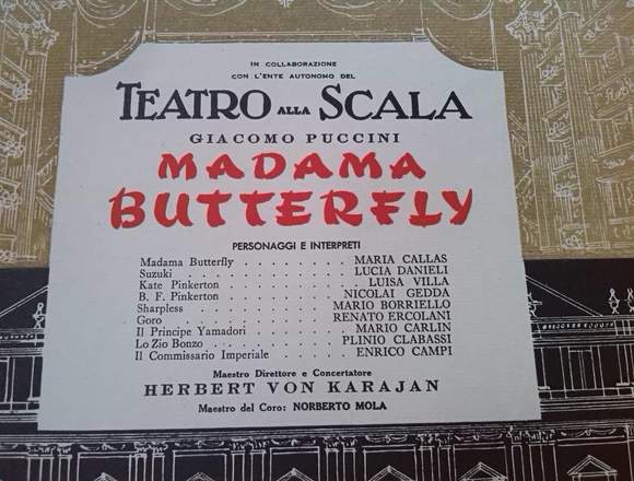 opera madama butterfly disco vinilo acetato