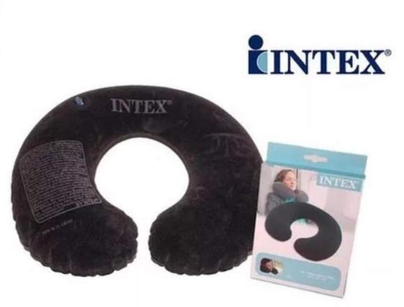 Almohada De Viaje Inflable Comoda Marca Intex