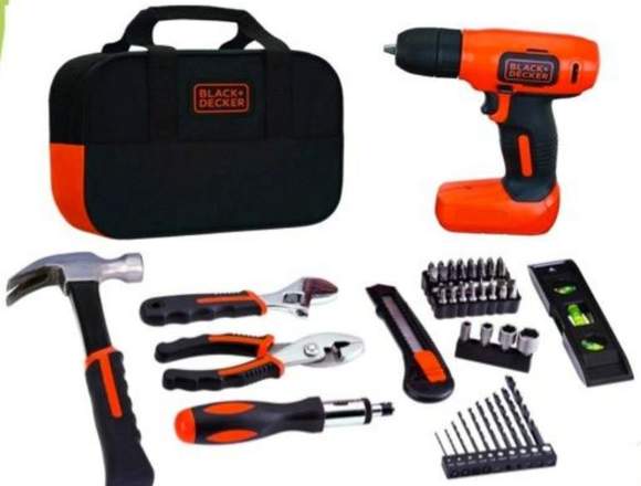 Kit Taladro Inalámbrico Black+ Decker 54 Piezas