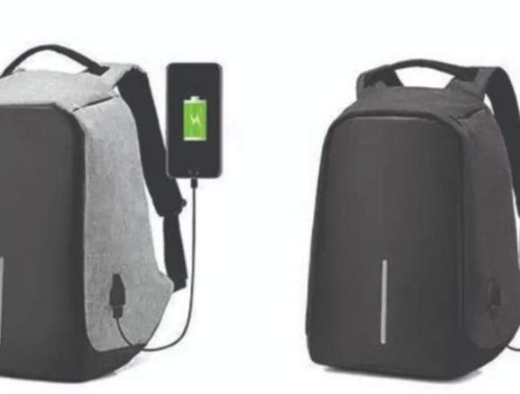 Mochila Antirrobo Con Puerto Usb Laptop Tablet