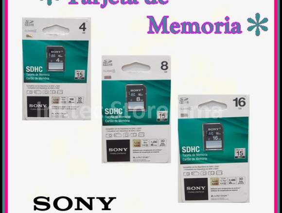 Tarjeta de Memoria SDHC Sony