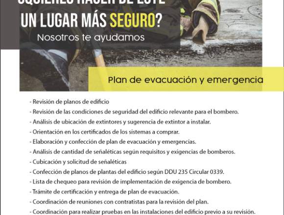 Plan de evacuación y emergencia