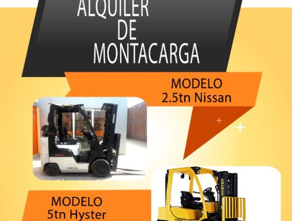 ALQUILER DE MONTACARGAS