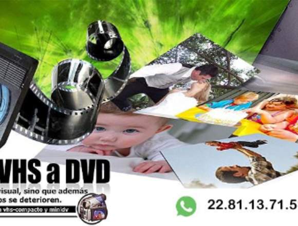 TRANSFERENCIA DE VHS A DVD XALAPA VERACRUZ