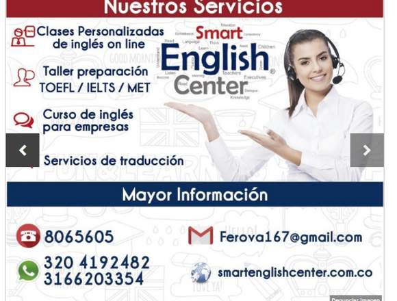 Clases Personalizadas de Ingles - Taller TOEFL