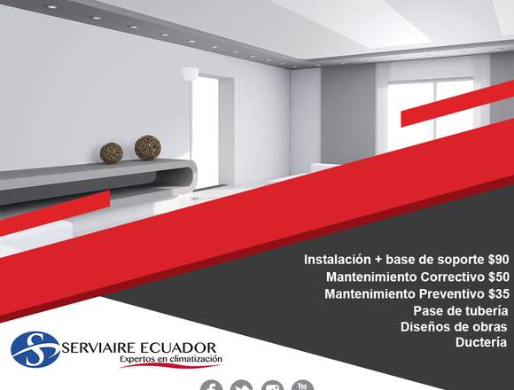 Serviaire Ecuador-Mantenimientos, instalaciones 