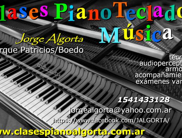 CLASES, PIANO,TECLADOS, MUSICA