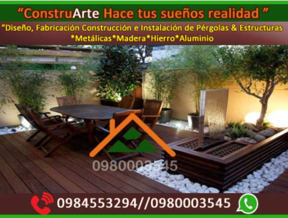 ConstruArte,PErgolas,Estructuras,metal,metalicas