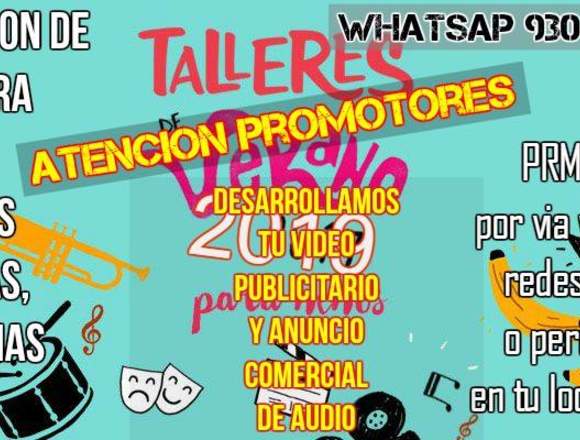 realizamos   videos spot  de talleres y  mas