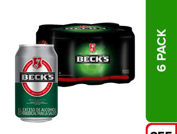 Cerveza Importada Alemana Beck’s – Sixpack lata