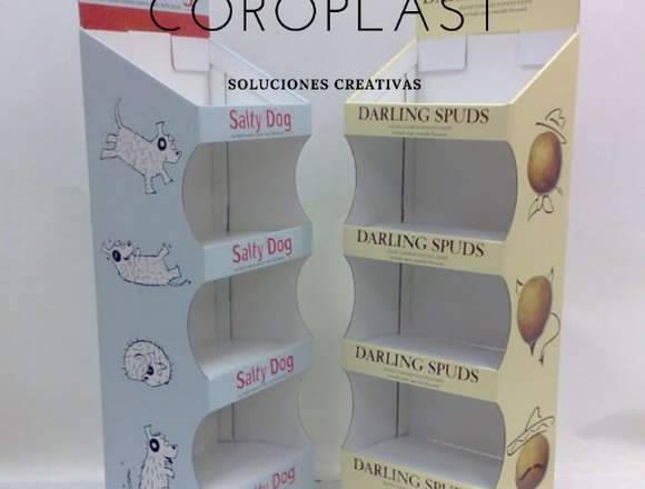 Exhibidores de Coroplast