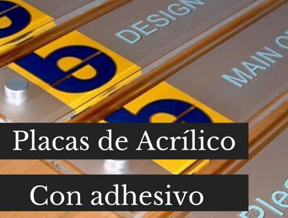 Placas de Acrílico con Adhesivo 