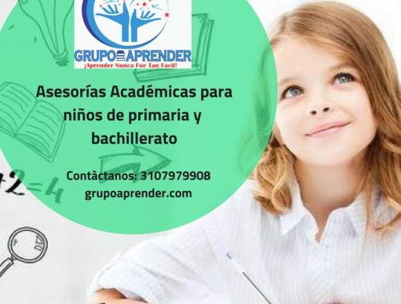 Asesorías Académicas para niños