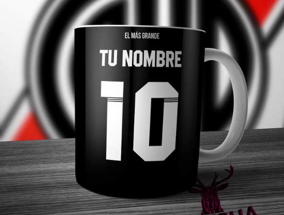 Taza River Plate Camiseta Negra