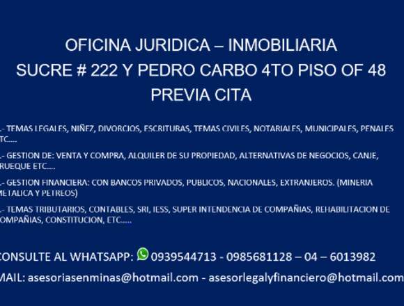 OFICINA JURIDICA Y INMOBILIARIA