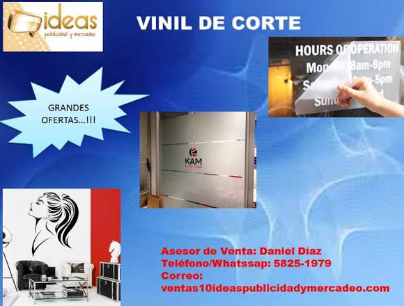 ADHESIVO EN VINIL DE CORTE 