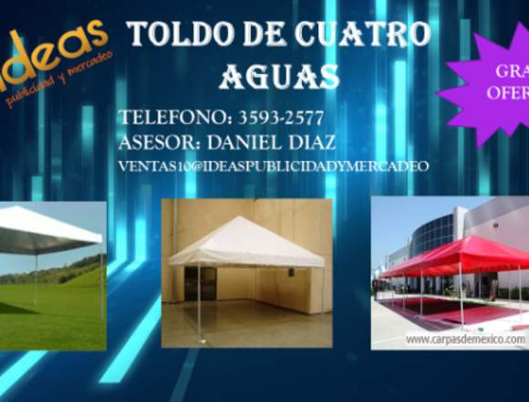 TOLDO DE 4 AGUAS OFERTAS  