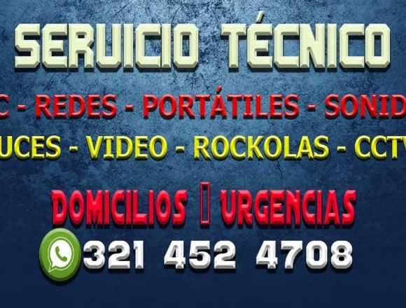 TECNICO DE COMPUTADORES REDES CCTV SONIDO ROCKOLA