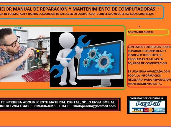  REPARACION Y MANTENIMIENTO DE PC Y LAPTOP