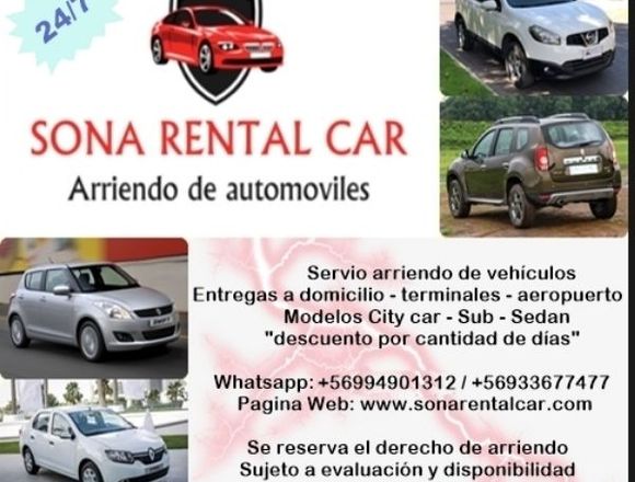  Servicio Arriendo de Autos