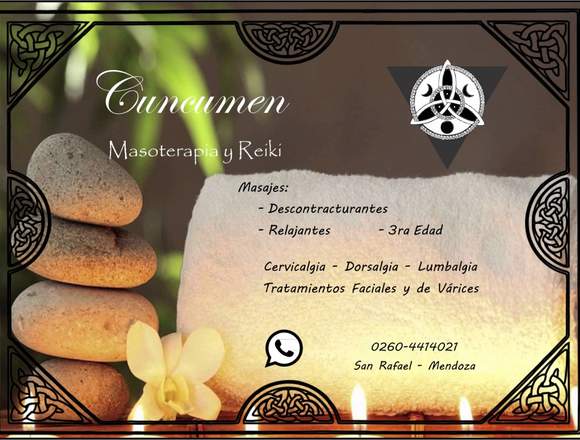 CUNCUMEN, GABINETE DE MASOTERAPIA Y REIKI