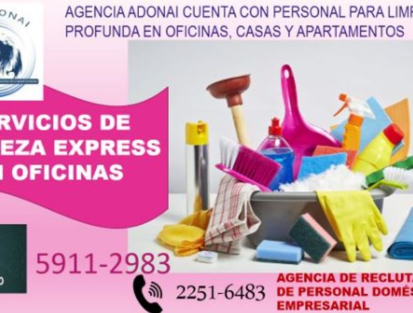 LIMPIEZA EXPRESS EN CASAS, OFICINAS, APARTAMENTOS