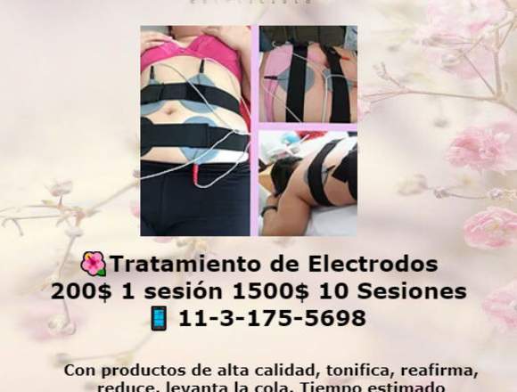 Tratamiento de electrodos 1sesión 200$ 10 ses.1500