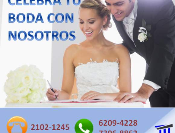 OFICIAMOS SU BODA O MATRIMONIO CIVIL COMO LA DESEA