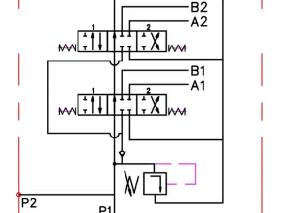 VALVULA DE CONTROL DIRECCIONAL HIDRAULICA 2 