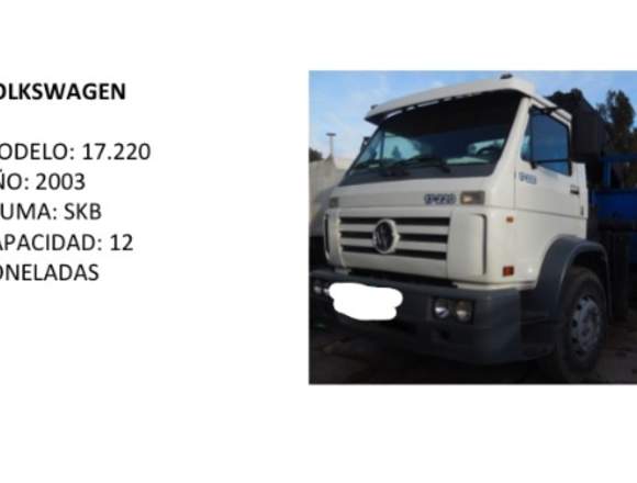 VENDO CAMION VOLKSWAGEN 17220 AÑO 2003 CON GRUA