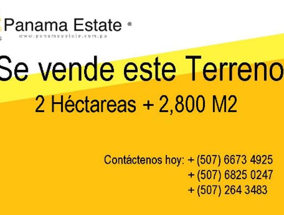 TERRENO EN LAS TABLAS 22,800M2 PRECIO U$1´200,000