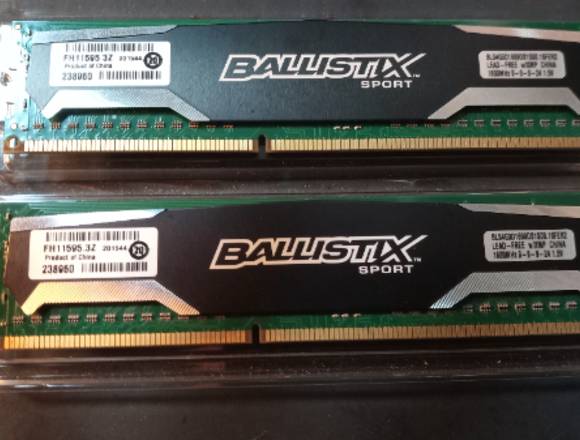 4GB DDR3 RAM 2x Crucial Ballistix sports