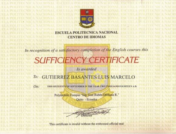 Obtén tu Certificado de Suficiencia en Inglés