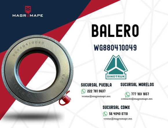 BALERO - MARCA SINOTRUK-WG880410049