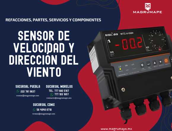 SENSOR DE VELOCIDAD Y DIRECCIÓN DEL VIENTO