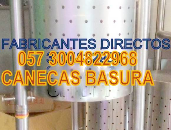 CANECAS CE BASURA EN ACERO INOXIDABLE