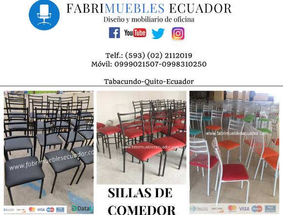 SILLAS DE COMEDOR.- 