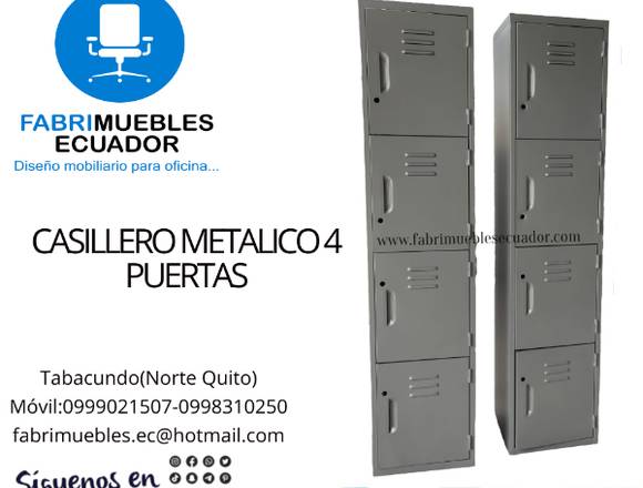 CASILLERO METALICO 4 PUERTAS 