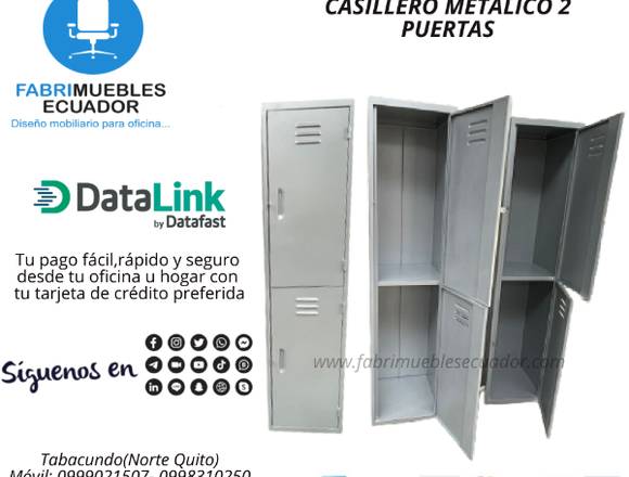 CASILLERO METALICO 2 PUERTAS 