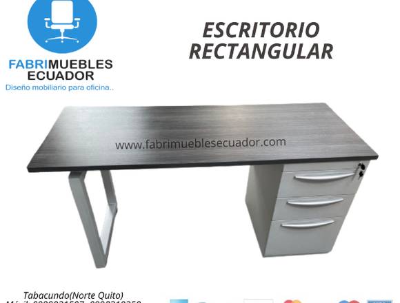 ESCRITORIO RECTANGULAR 