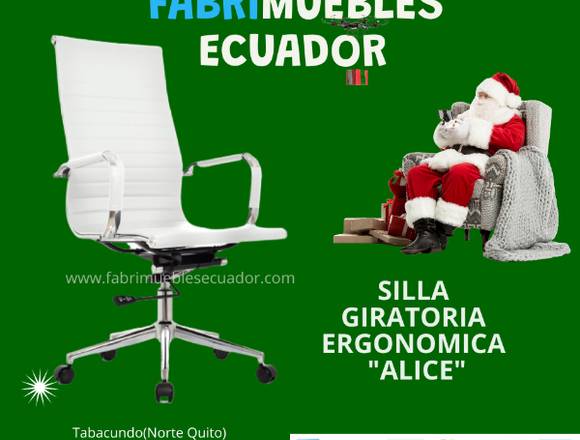 SILLA GIRATORIA ERGONOMICA "ALICE"