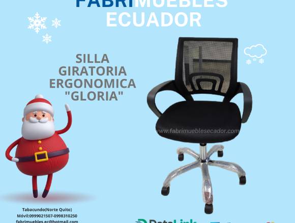 SILLA GIRATORIA ERGONOMICA PARA OFICINA 