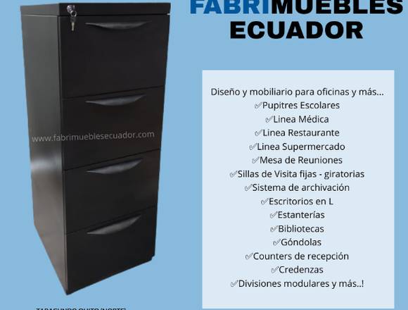 ARCHIVADOR METALICO 4 GAVETAS 