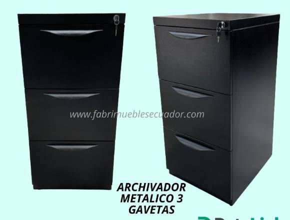 ARCHIVADOR METALICO 3 GAVETAS 