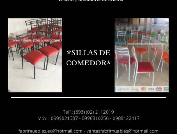 SILLAS DE COMEDOR-VARIOS COLORES 