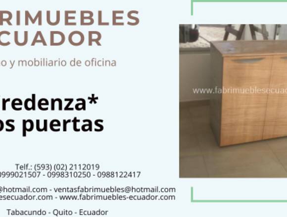 CREDENZA DE DOS PUERTAS 