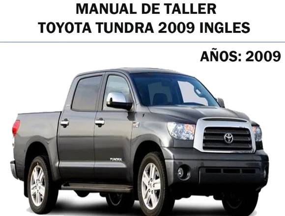 Manual De Taller Toyota Tundra 2009 Ingles