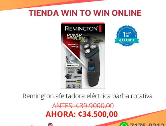 Remington afeitadora eléctrica barba rotativa 