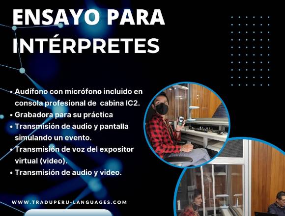 Practicas y entrenamiento para interpretes LIMA 