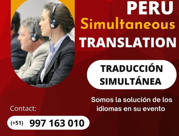 Equipos  traducción LIMA  CUSCO PIURA / 997163010 